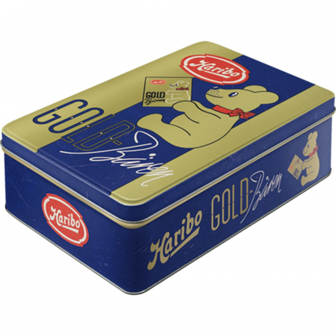 CUTII DEPOZITARE - Cutie metalica plata HARIBO Goldbaren Vintage Gold