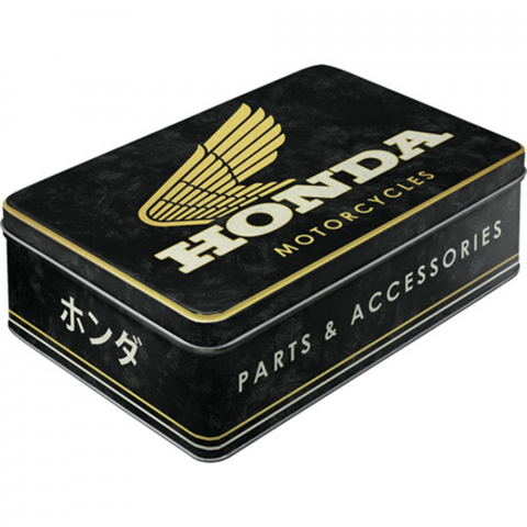 CUTII DEPOZITARE - Cutie metalica plata Honda MC Parts & Accessories Gold