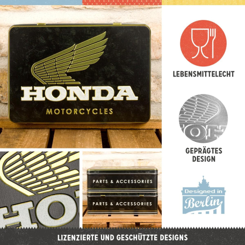 Cutie metalica plata Honda MC Parts & Accessories Gold [3]