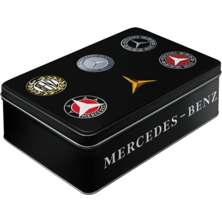 CUTII DEPOZITARE - Cutie metalica plata Mercedes-Benz - Evolutia Siglei