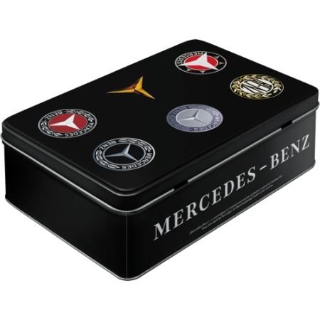 Cutie metalica plata Mercedes-Benz - Evolutia Siglei [1]