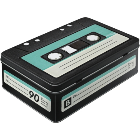 Cutie metalica plata Retro CASETA [1]