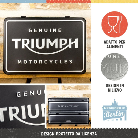 Cutie metalica plata Triumph Parts & Accessories Silver [3]