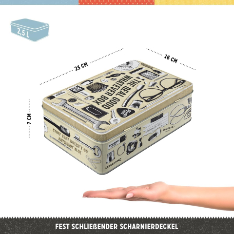 Cutie metalica plata Whatever Odds & Ends Box - Cutia bune pentru te-miri-ce [3]