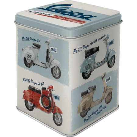 CUTII DEPOZITARE - Cutie pentru ceai Vespa - Model Chart - Diagrama cu modele