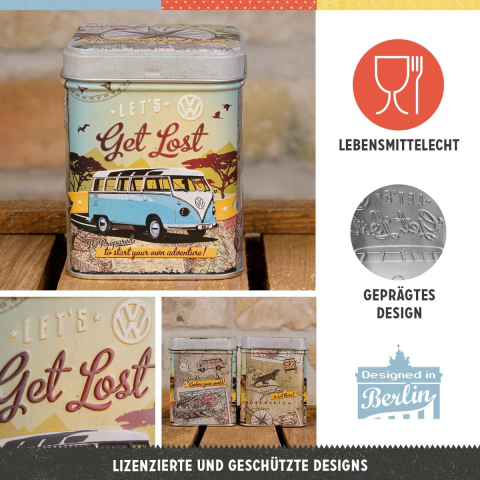 Cutie pentru ceai Volkswagen Bulli - Let's Get Lost - Hai sa ratacim [5]