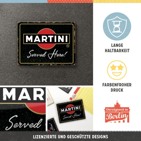 Magnet 6x8 cm Martini - Served Here - Martini - Servit Aici [2]