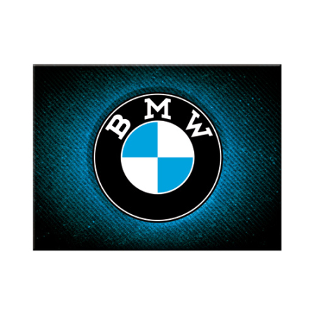 MAGNETI - Magnet 6x8 cm BMW - Logo Blue Shine - Sigla pe Albastru lucios