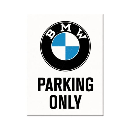 MAGNETI - Magnet 6x8 cm BMW - Parking Only - Parcare doar pentru BMW