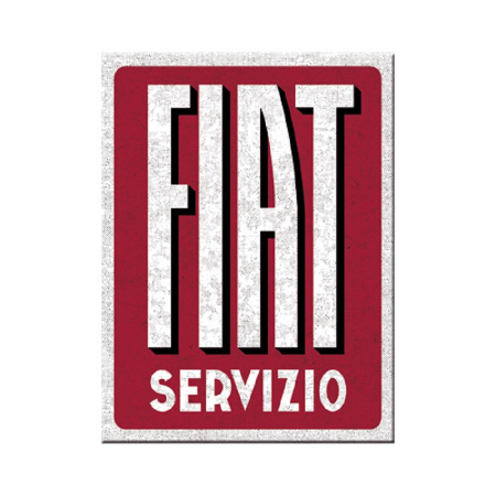 MAGNETI - Magnet 6x8 cm Fiat - Servizio - Service Fiat
