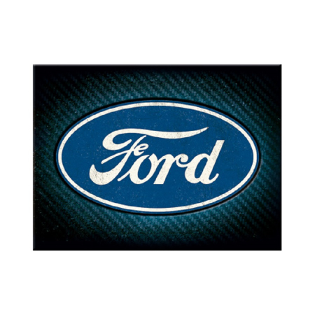 MAGNETI - Magnet 6x8 cm Ford - Logo Blue Shine - Sigla pe fundal albastru lucios