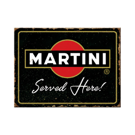 MAGNETI - Magnet 6x8 cm Martini - Served Here - Martini - Servit Aici