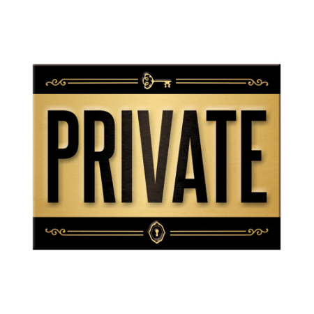 MAGNETI - Magnet 6x8 cm - Private - Privat