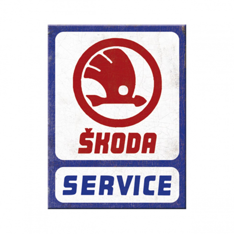 MAGNETI - Magnet 6x8 cm Skoda Service