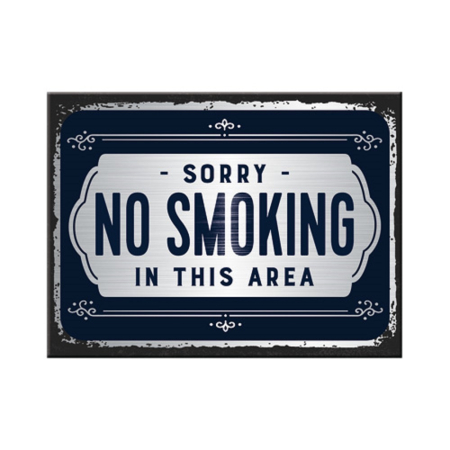 MAGNETI - Magnet 6x8 cm Sorry No Smoking - Ne pare rau - Nu se fumeaza