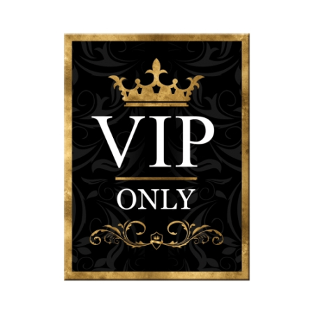 MAGNETI - Magnet 6x8 cm VIP Only - VIP Exclusiv