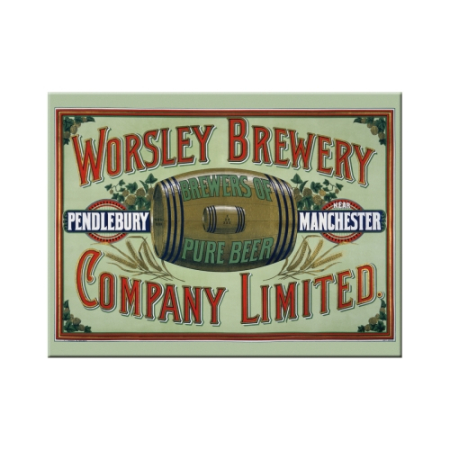 MAGNETI - Magnet 6x8 cm Worsley Brewery - Beraria Worsley