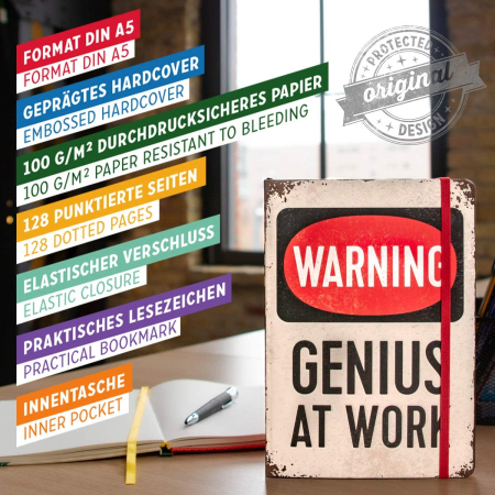 Notebook Genius At Work - Geniu la Munca [5]