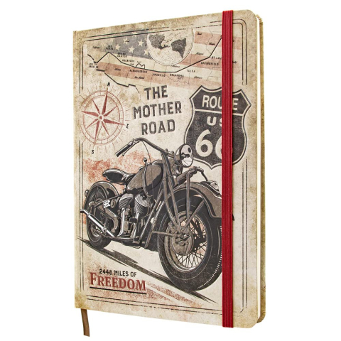 Notebook Route 66 Bike Map - Harta si Motocicleta [2]