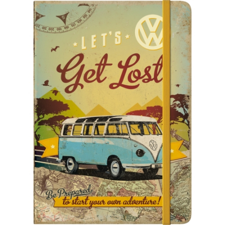 Agenda A5 - Notebook VW Bulli - Let's Get Lost - Hai sa ratacim