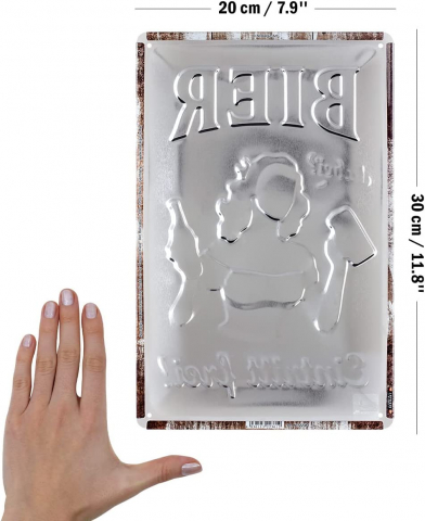 Placa 20x30 Bier dabei - Eintritt frei - Berea este gratuita [1]
