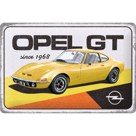 PLACI - Placa 20x30 Opel - GT since 1968 - Opel GT inca din 1968