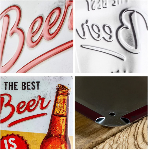 Placa 20x30 The Best Beer is an Open One - Cea mai buna bere este cea deschisa [1]