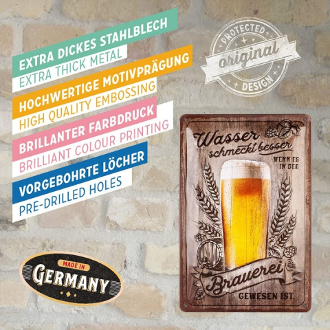 Placa 20x30 "Water Tastes Better ... - Special Edition" [3]