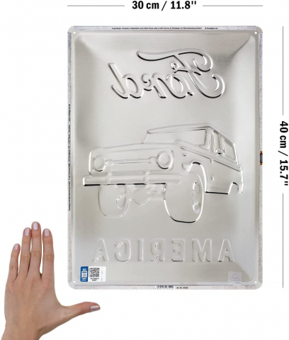 Placa 30x40 23322 Ford Bronco - Pride of America - Mandria Americii [1]