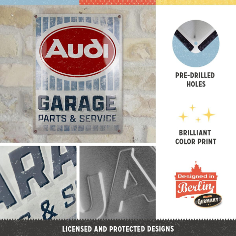 Placa 30x40 Audi - Garaj [2]
