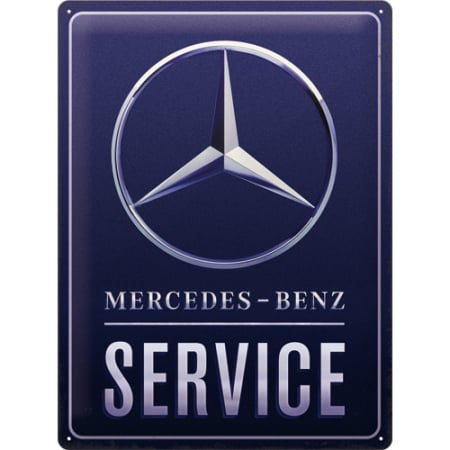 PLACI - Placa 30x40Mercedes Benz Service - Albastru