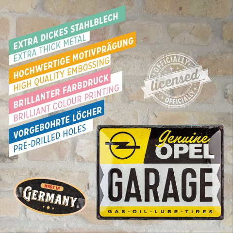 Placa 30x40 Opel - Garaj [3]