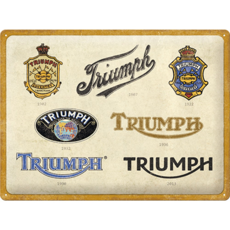 PLACI - Placa 30x40 Triumph - Logo Evolution - Evolutia Siglei