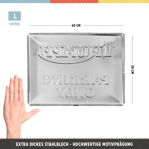 Placa 30x40 Triumph - Parking Only - Parcare doar pentru Triumph [1]