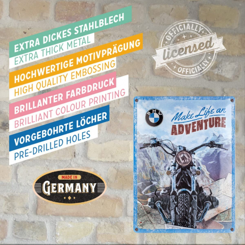Placa decor 30x40 BMW Make Life an Adventure - BMW transforma-ti viata intr-o aventura [3]