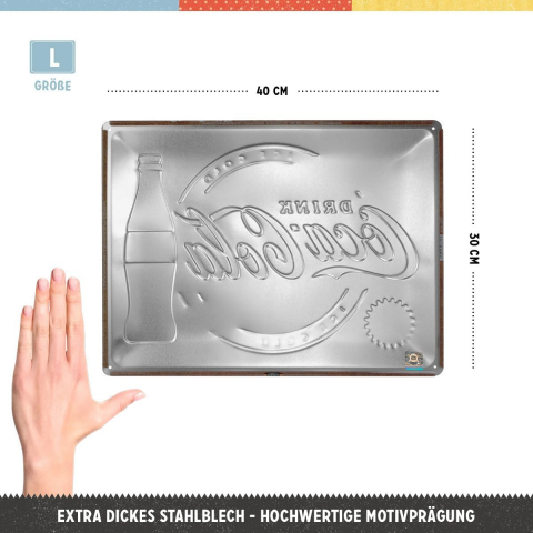 Placa decor 30x40 Coca-Cola Sentiment nou si racoritor [1]