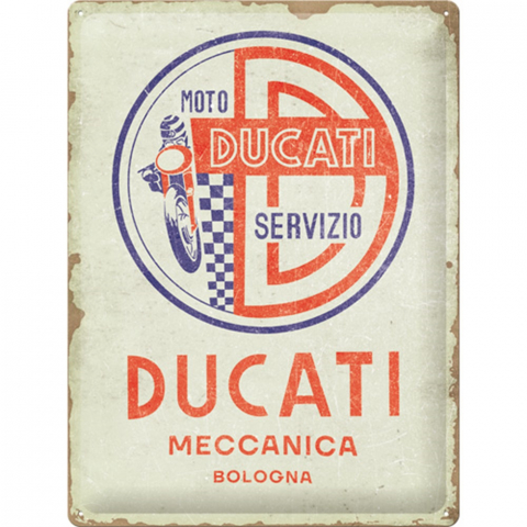 PLACI - Placa decor 30x40 Ducati Moto Servizio Meccanica - Service Mecanic