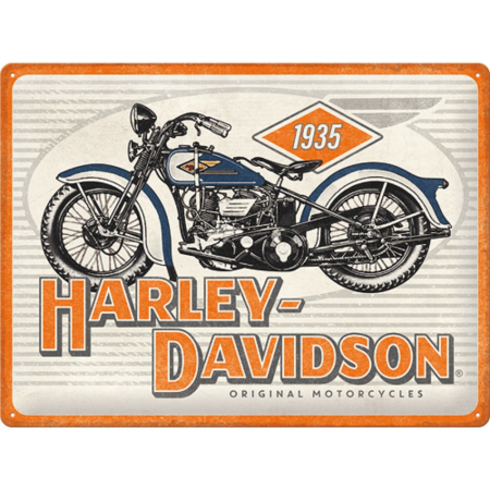 PLACI - Placa decor 30x40 Harley Davidson Motociclete din 1935