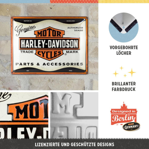Placa decor 30x40 Harley-Davidson Piese si Accesorii [2]