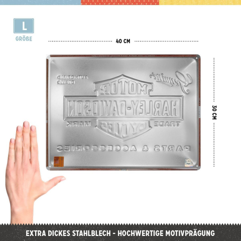 Placa decor 30x40 Harley-Davidson Piese si Accesorii [1]