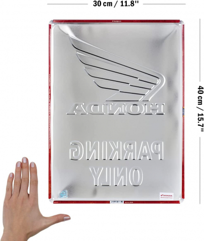 Placa decor 30x40 Honda MC - Parking Only - Parcare doar pentru Honda [1]