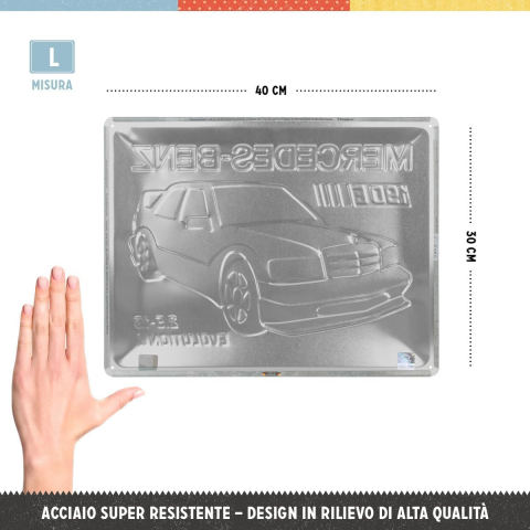 Placa decor 30x40 Mercedes-Benz 190 E 2.5-16 Evolution II [1]