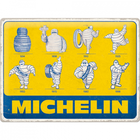 PLACI - Placa decor 30x40 Michelin Logo Evolution - Evolutia Siglei
