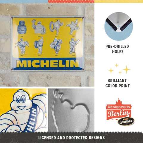 Placa decor 30x40 Michelin Logo Evolution - Evolutia Siglei [2]