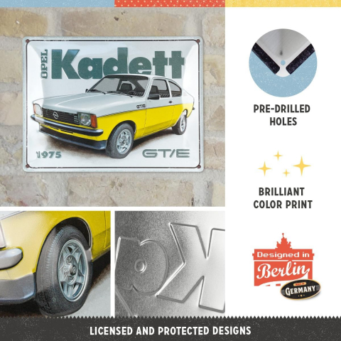 Placa decor 30x40 Opel Kadett GT/E [2]
