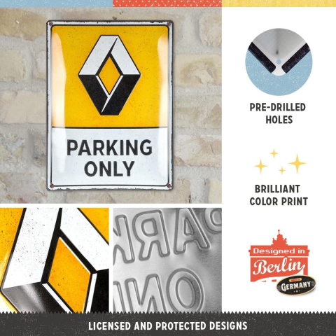 Placa decor 30x40 Renault Parking Only [2]