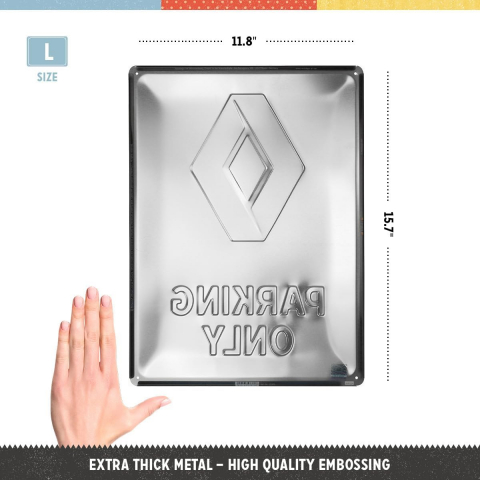 Placa decor 30x40 Renault Parking Only [1]