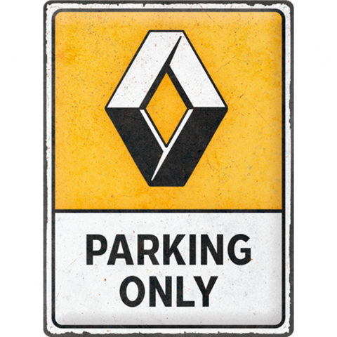 PLACI - Placa decor 30x40 Renault Parking Only