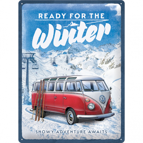 PLACI - Placa decor 30x40 Volkswagen Bulli Ready for the Winter