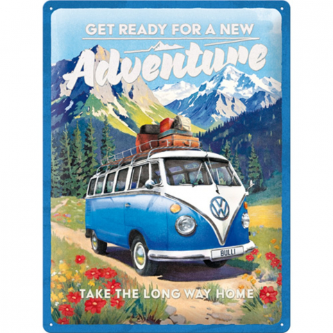 PLACI - Placa decor 30x40 VW Bulli Ready for a new Adventure